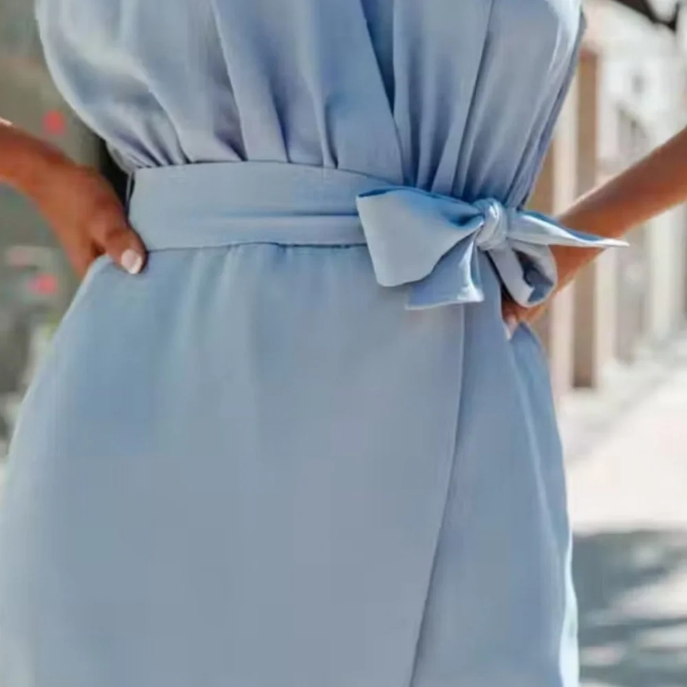 Vici Light Blue Skyler Jumpsuit